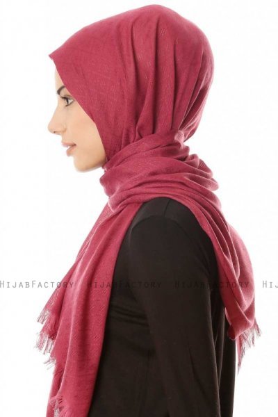 Lalam - Hijab Fuchsia Sombre - Özsoy