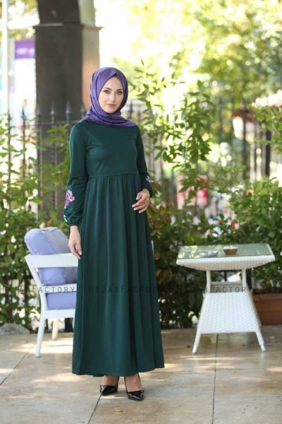 Lexie - Robe Vert Foncé - Insirah
