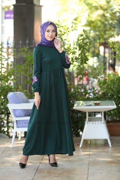 Lexie - Robe Vert Foncé - Insirah