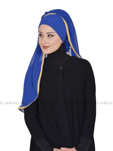 Louise - Hijab Pratique Bleu - Ayse Turban