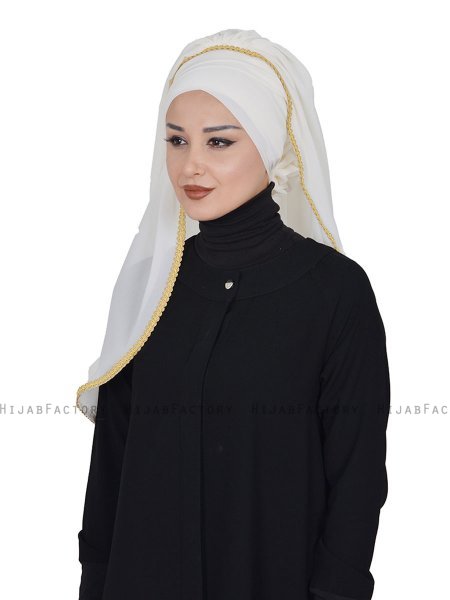 Louise - Hijab Pratique Crème - Ayse Turban
