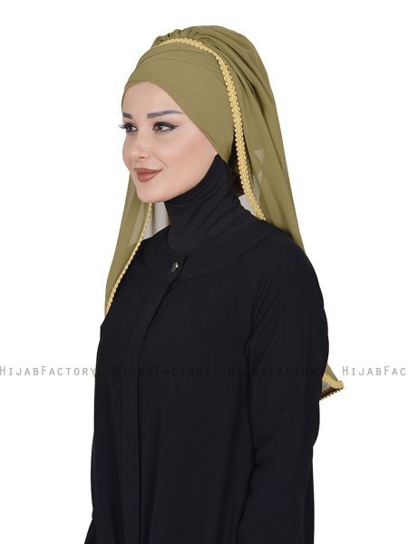 Louise - Hijab Pratique Kaki - Ayse Turban