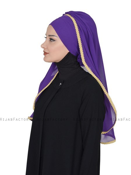 Louise - Hijab Pratique Violet - Ayse Turban
