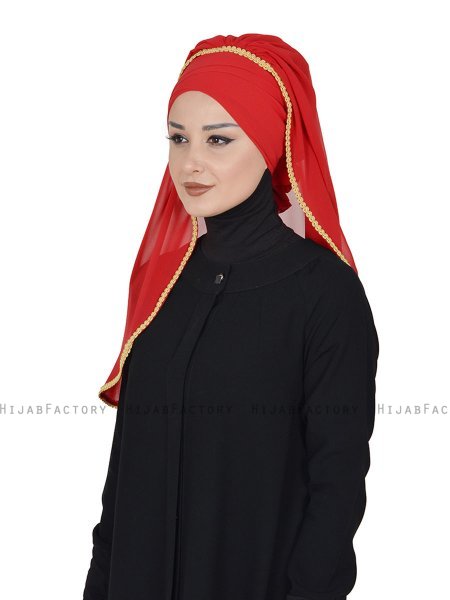Louise - Hijab Pratique Rouge - Ayse Turban