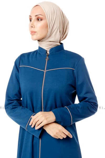 Lylah - Abaya Bleu - Miss Cazibe
