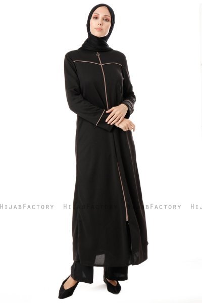 Lylah - Abaya Noire - Miss Cazibe