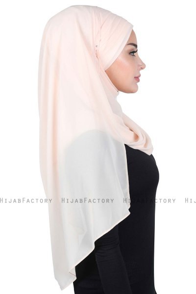 Malin - Hijab Chiffon Pratique Beige