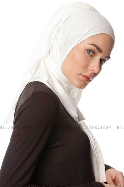 Melek - Hijab Jersey Premium Crème - Ecardin