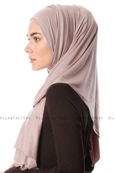 Melek - Hijab Jersey Premium Gris Pierre - Ecardin