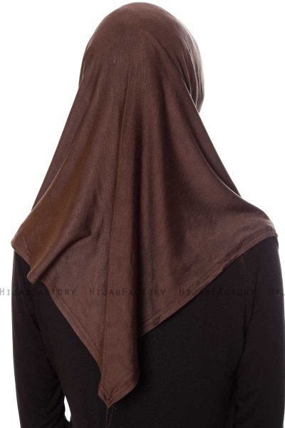 Mia - Hijab Al Amira Marron One-Piece - Ecardin