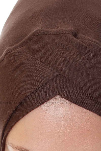 Mia - Hijab Al Amira Marron One-Piece - Ecardin