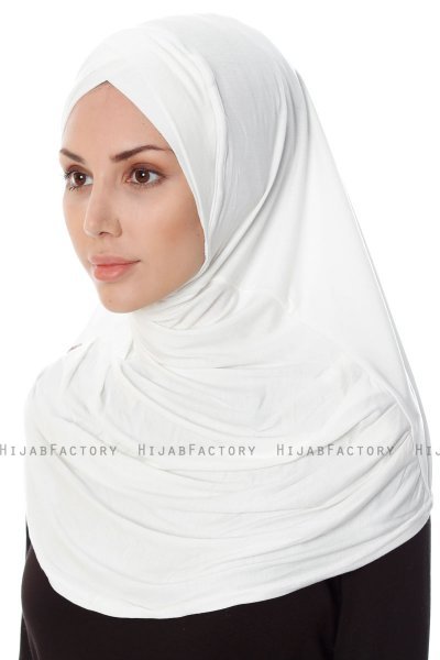 Mia - Hijab Al Amira Crème One-Piece - Ecardin
