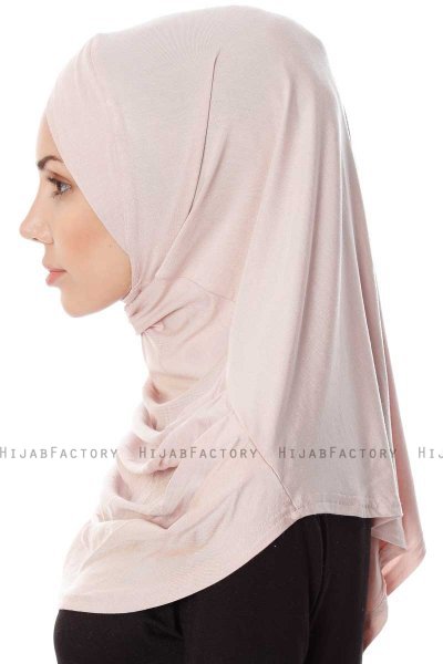 Mia - Hijab Al Amira Vieux Rose One-Piece - Ecardin