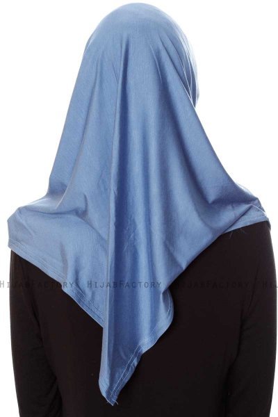 Mia - Hijab Al Amira Indigo One-Piece - Ecardin