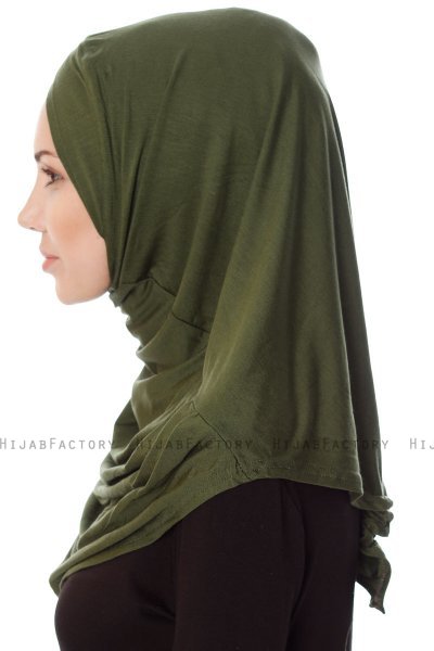 Mia - Hijab Al Amira Khaki One-Piece - Ecardin