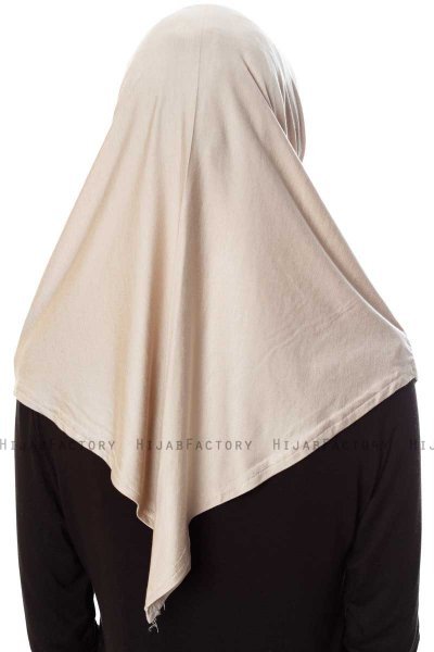 Mia - Hijab Al Amira Taupe Clair One-Piece - Ecardin