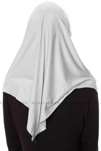 Mia - Hijab Al Amira Gris Clair One-Piece - Ecardin