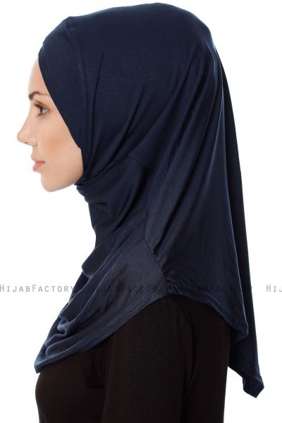 Mia - Hijab Al Amira Bleu Marin One-Piece - Ecardin