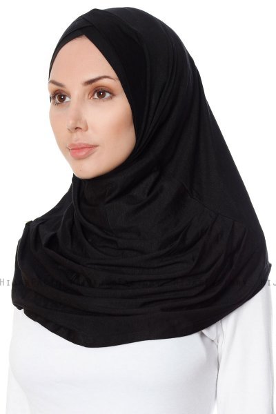 Mia - Hijab Al Amira Noir One-Piece - Ecardin