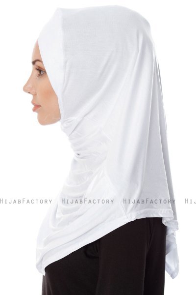 Mia - Hijab Al Amira Blanc One-Piece - Ecardin