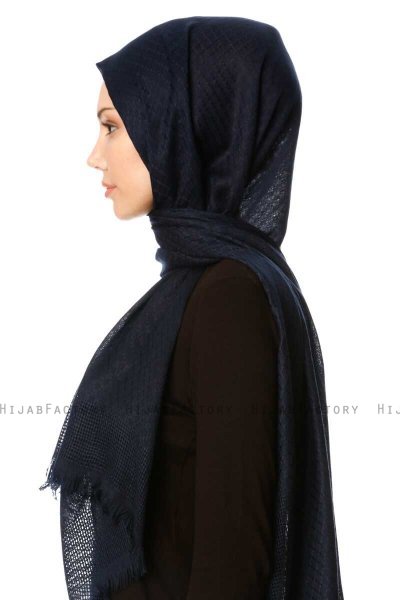 Nalini - Hijab Bleu Marin - Özsoy