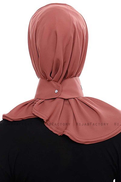 Narin - Hijab Crepe Pratique One-Piece Clay