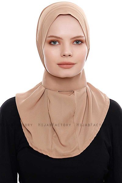 Narin - Hijab Crepe Pratique One-Piece Gold