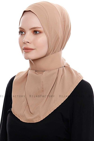Narin - Hijab Crepe Pratique One-Piece Gold