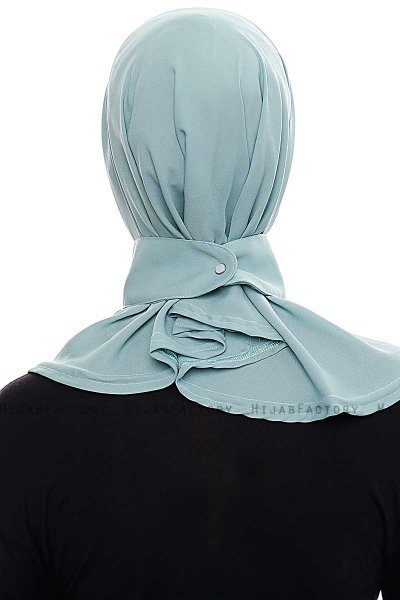 Narin - Hijab Crepe Pratique One-Piece Menthe