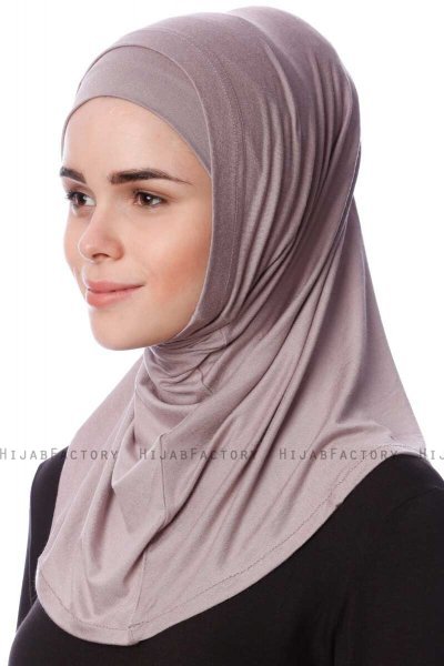 Nehir - Hijab 2-Piece Al Amira Gris Pierre