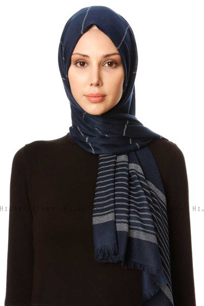 Nihal - Hijab Bleu Marin - Özsoy