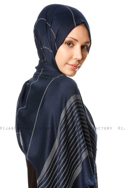 Nihal - Hijab Bleu Marin - Özsoy