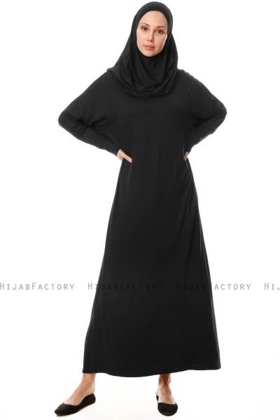 Nisa - Robe De Prière Noir - Miss Halima