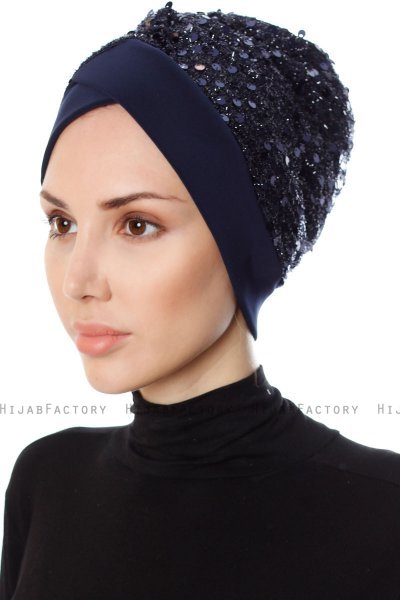 Nurten - Turban Bleu Marin