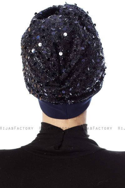 Nurten - Turban Bleu Marin