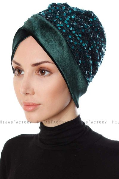 Nurten - Turban Vert Foncé