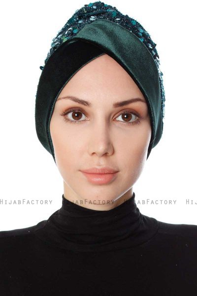 Nurten - Turban Vert Foncé
