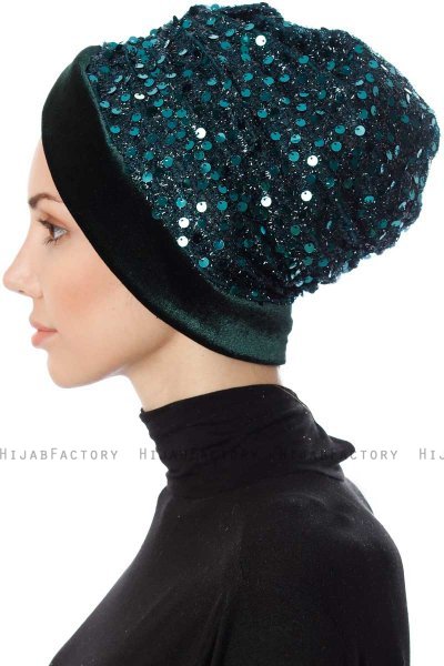 Nurten - Turban Vert Foncé
