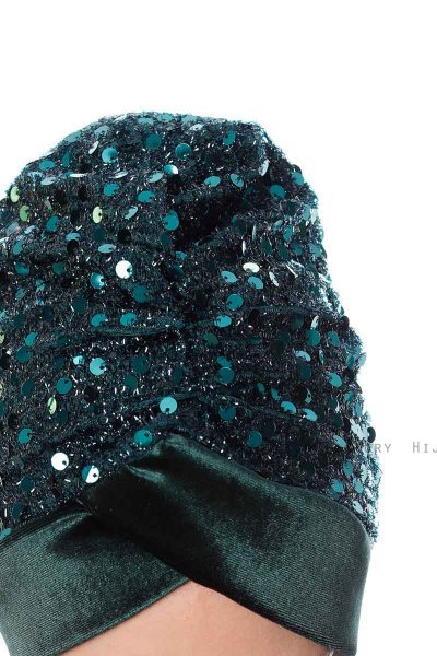 Nurten - Turban Vert Foncé