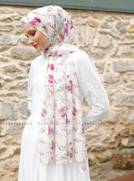 Pariza - Hijab à Motifs Jaune
