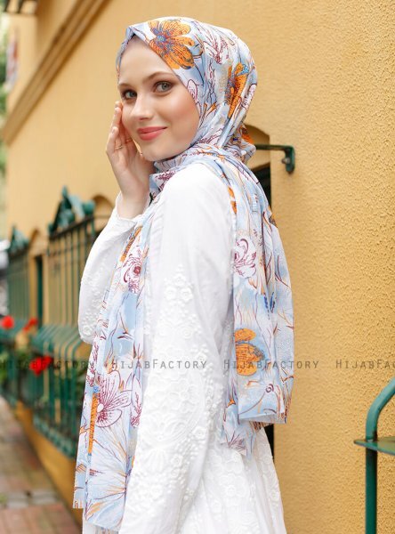 Pariza - Hijab à Motifs Moutarde