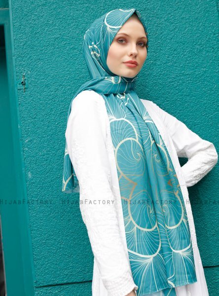 Pariza - Hijab à Motifs Vert
