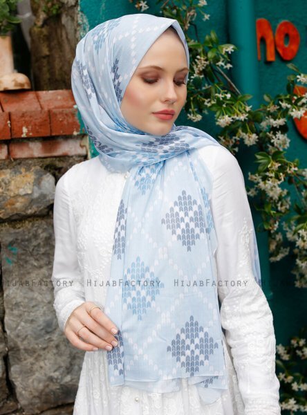 Pariza - Hijab à Motifs Indigo