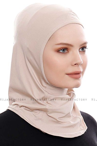Pinar - Hijab Sport Taupe Clair - Ecardin