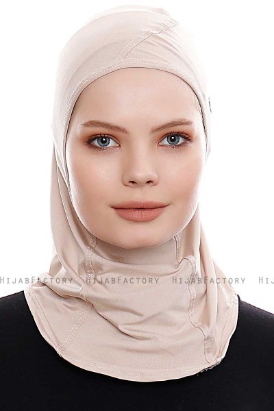 Pinar - Hijab Sport Taupe Clair - Ecardin