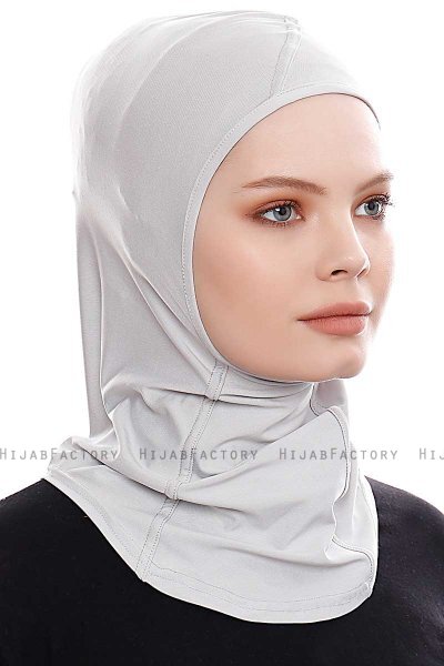 Pinar - Hijab Sport Gris Clair - Ecardin