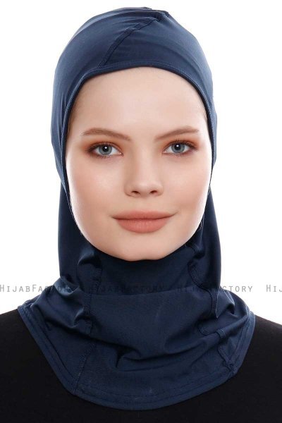 Pinar - Hijab Sport Bleu Marin - Ecardin