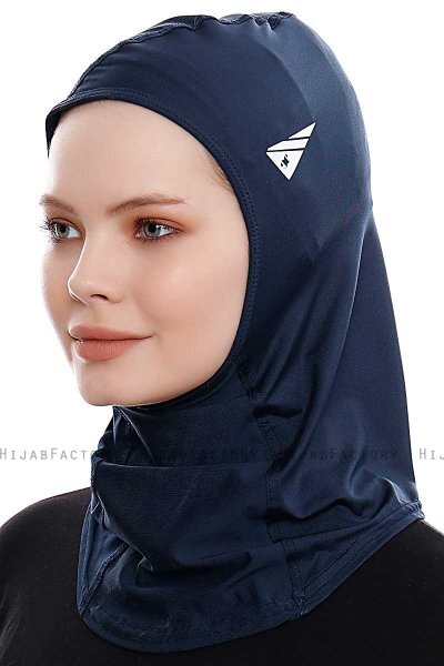 Pinar - Hijab Sport Bleu Marin - Ecardin