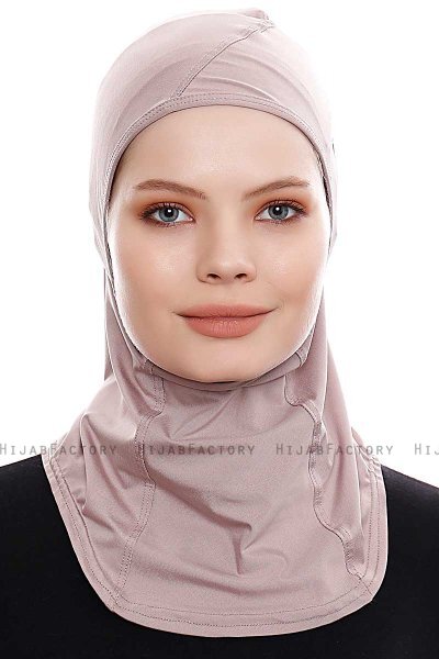 Pinar - Hijab Sport Gris Pierre - Ecardin