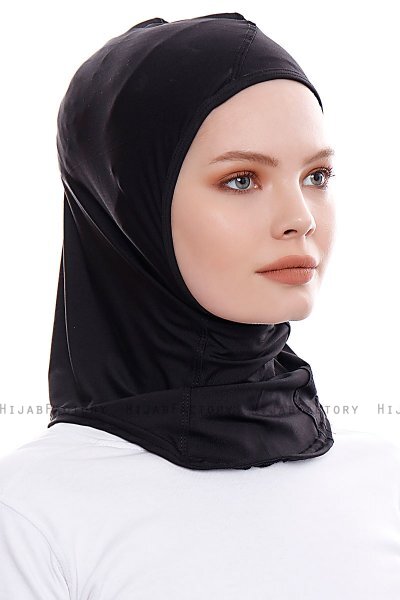 Pinar - Hijab Sport Noir - Ecardin